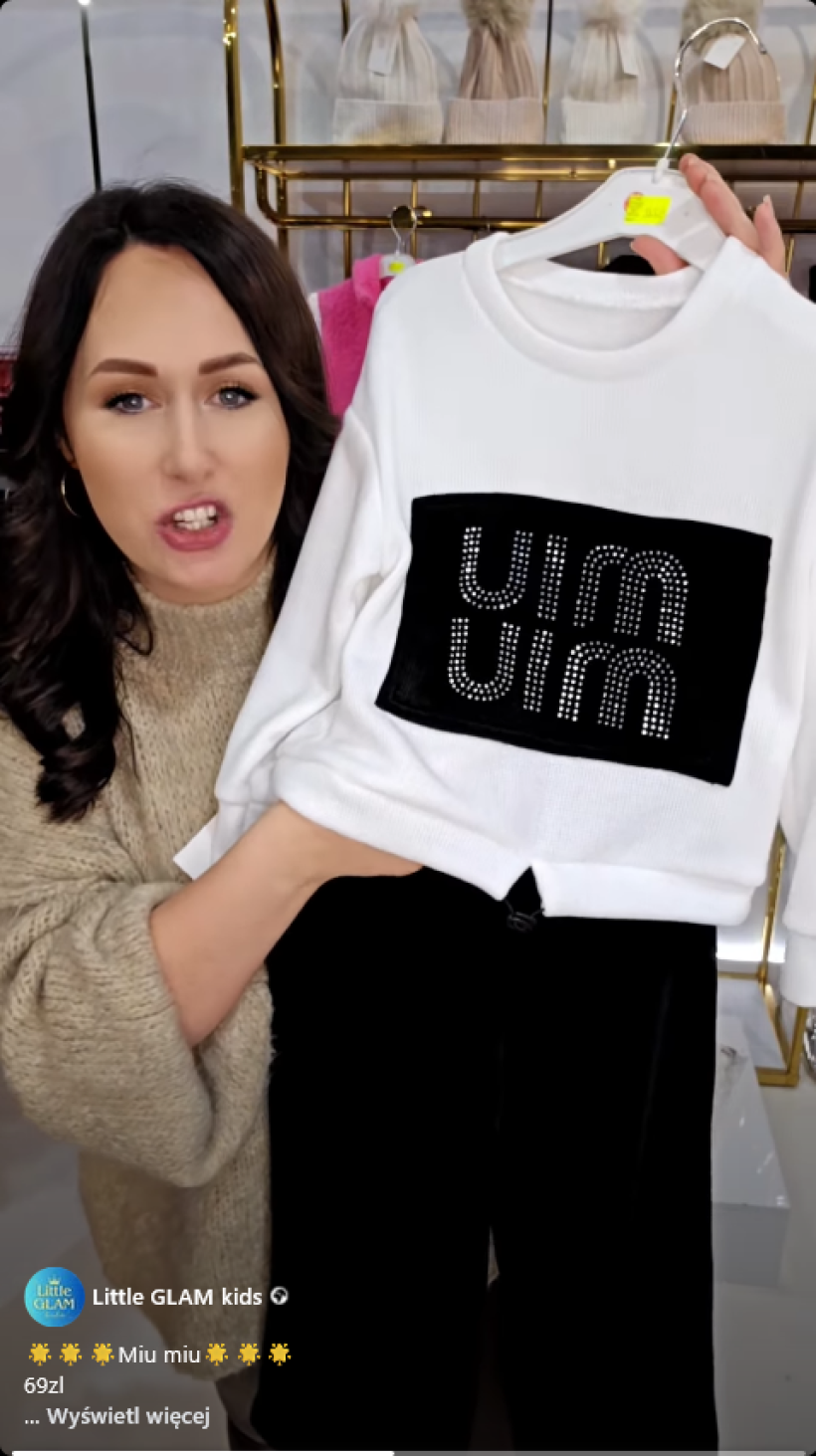 W Komplet sztruks MIU MIU R085-5-BIAŁO/CZARNA