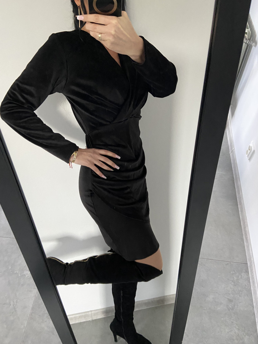 Sukienka 0130 welurorwa