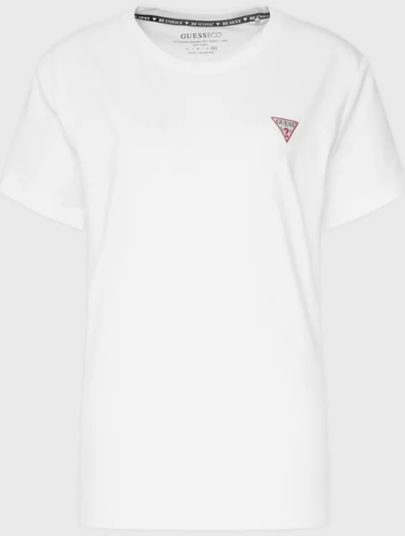 T-shirt Guess W2YI44J1314 biały 