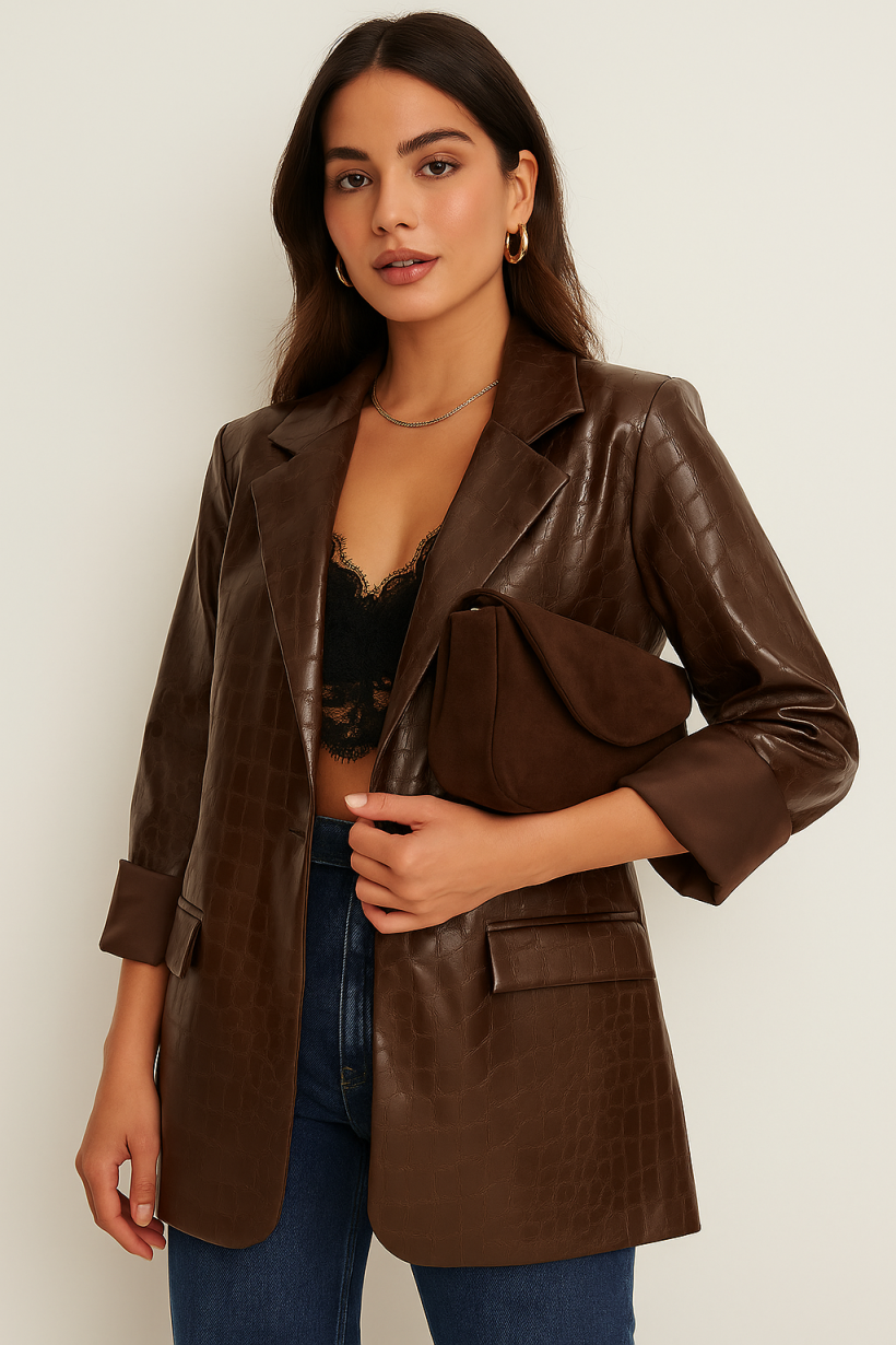 Marynarka czekolada premium 1693