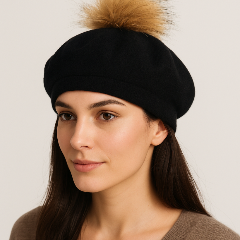 Beret czarny 1670 