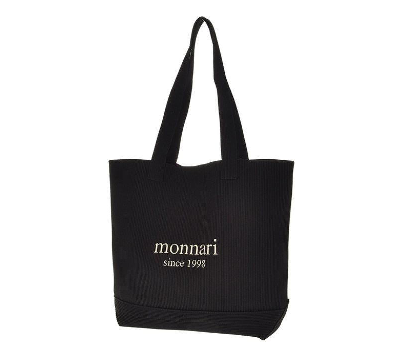MONNARI TOREBKA TYPU SHOPPER CZARNA ZE ZŁOTYM NAPISEM SHP0010