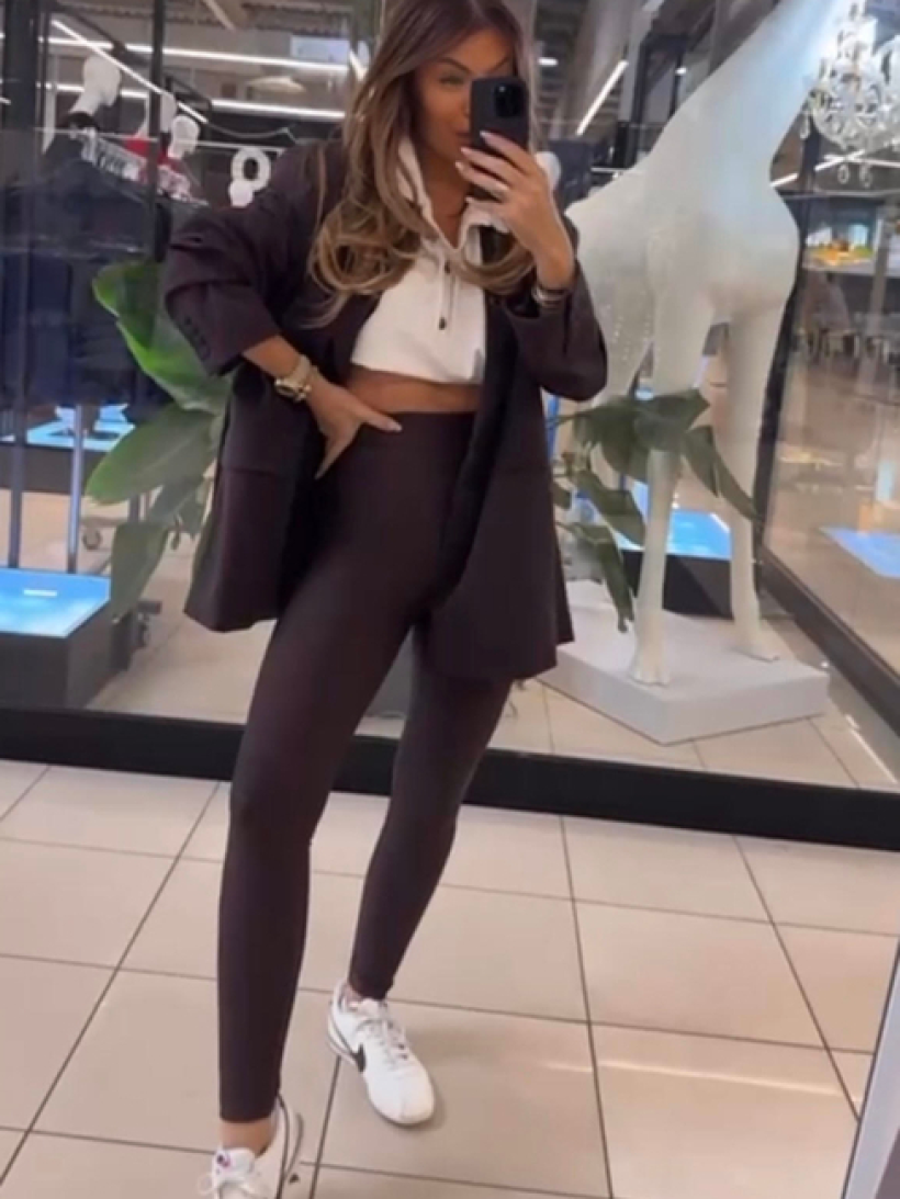 EM LEGGINSY CZEKOLADA KLASYCZNE