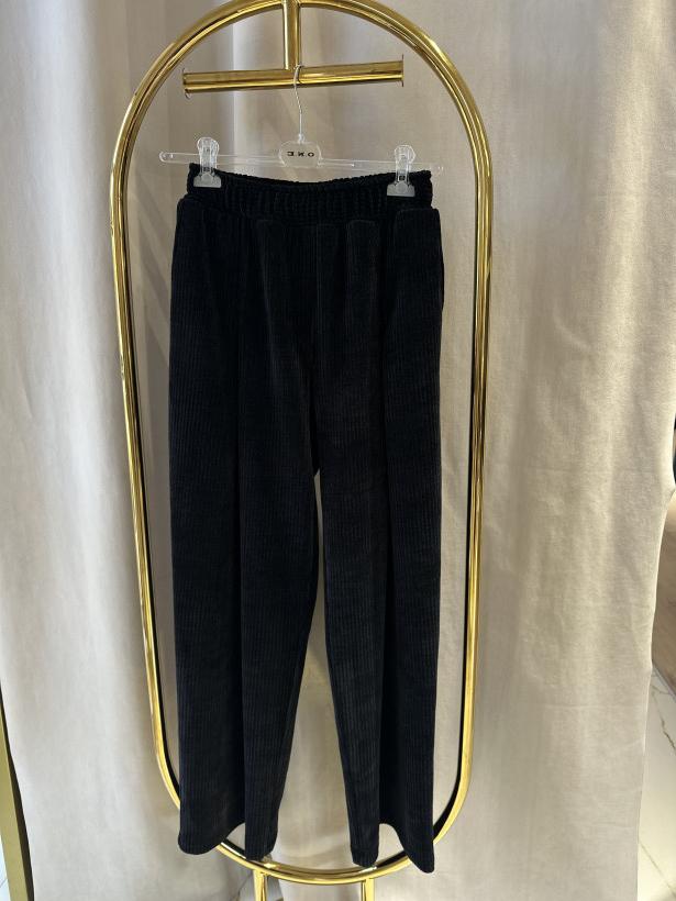 EM SPODNIE SZTRUKS CZERŃ