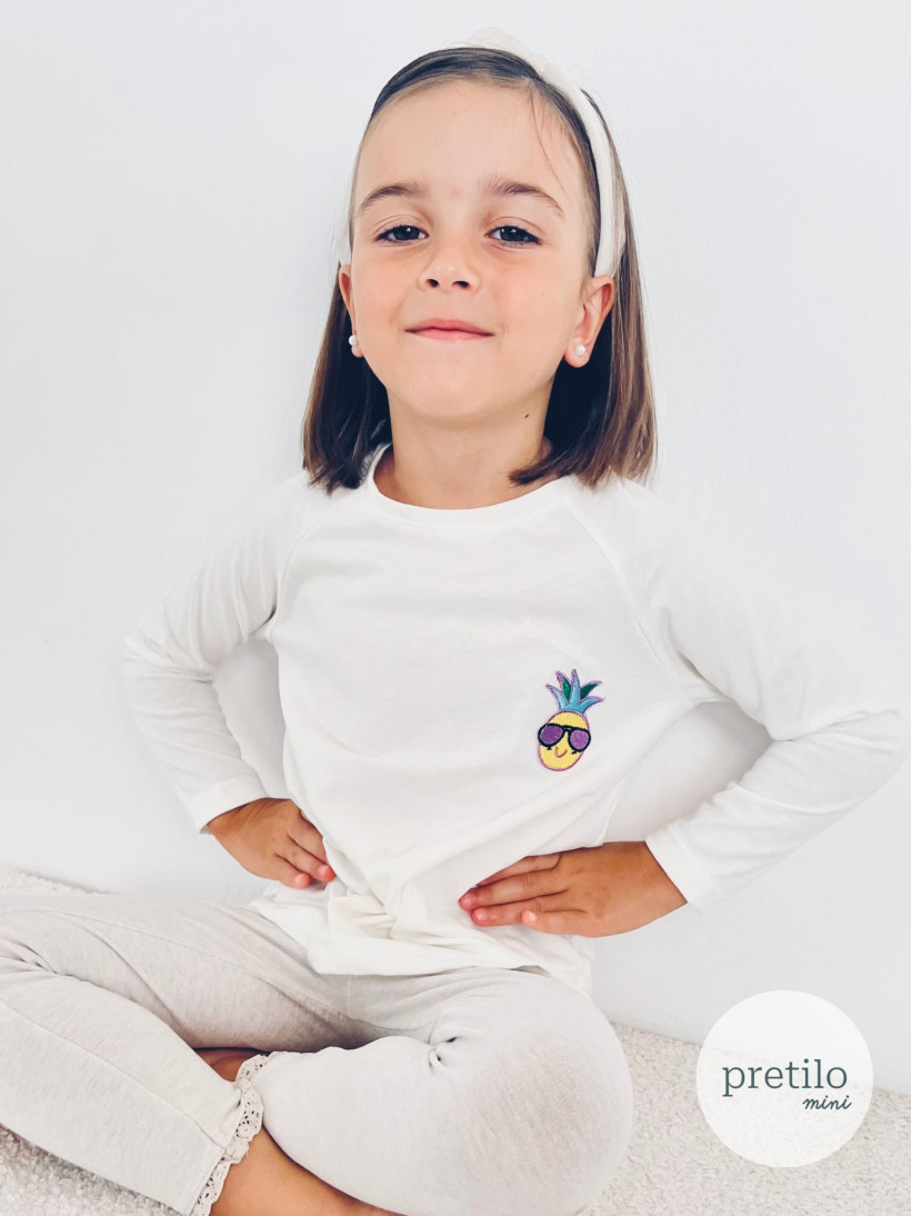 Bluzka dziecięca Pretilo Mini Ananas Komfort na Co Dzień