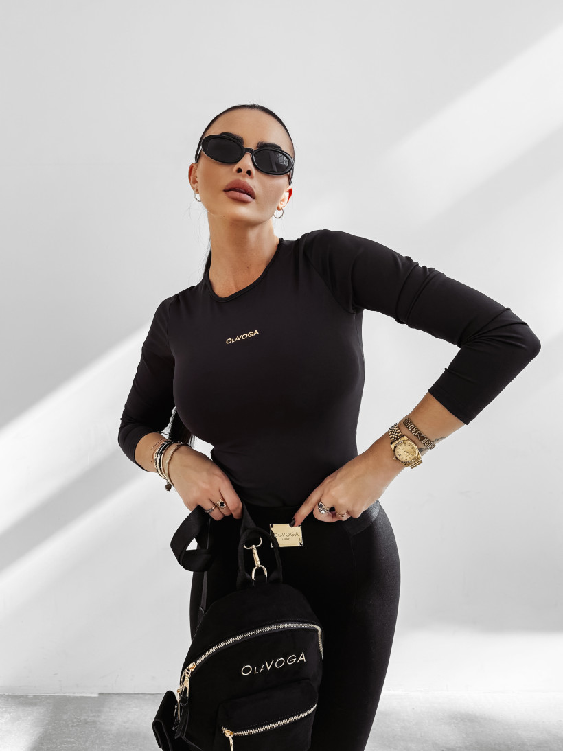 Bluzka damska OLAVOGA SIMBI 2025 czarna