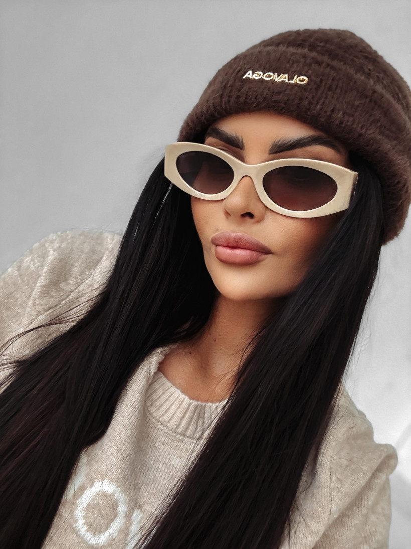 CZAPKA DAMSKA MORI O LA VOGA CZEKOLADOWY