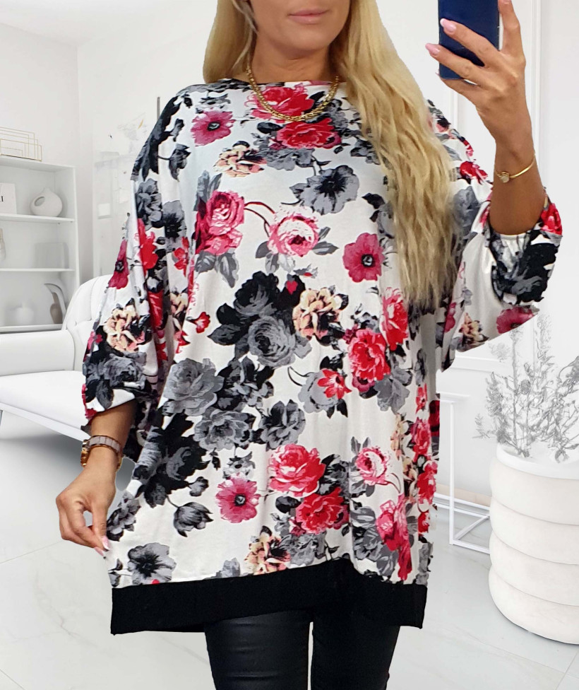 Tunika damska Plus Size – motylkowy krój