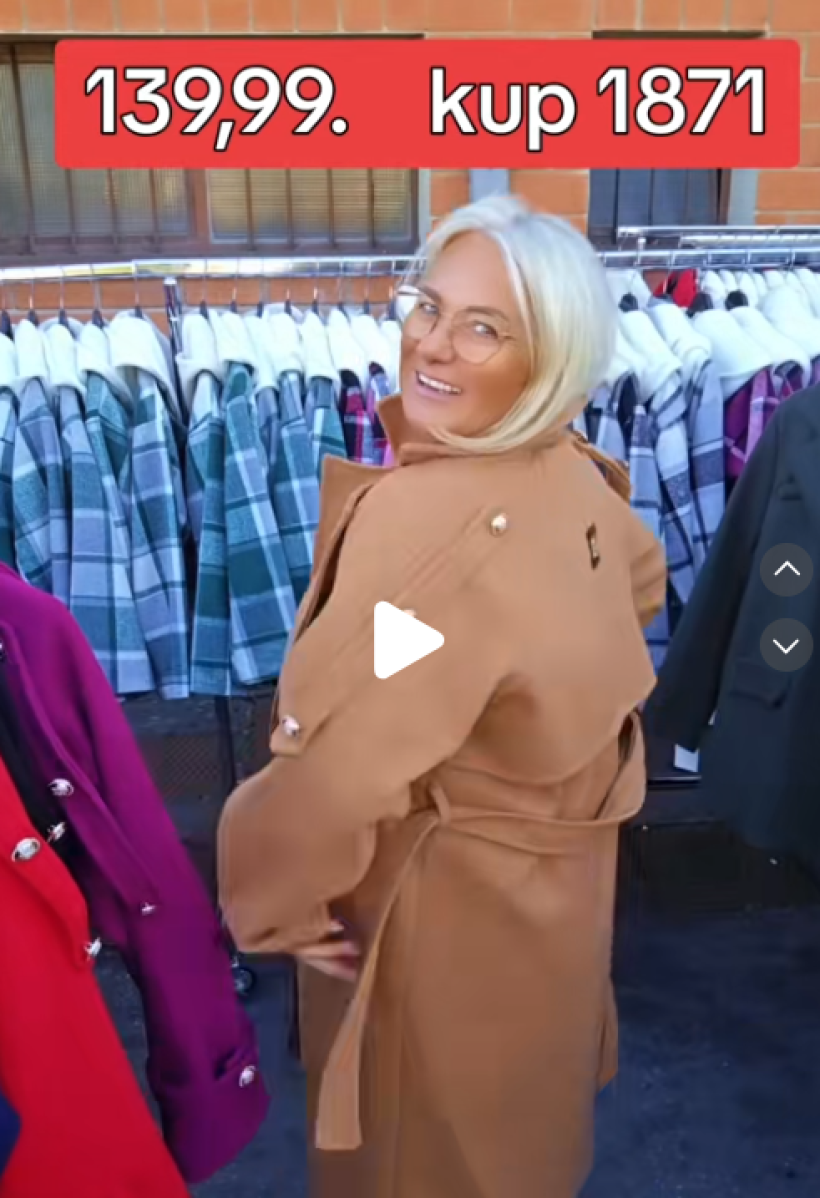 PŁASZCZ PODSZEWKA BLASZKA TYŁ GUZIKI