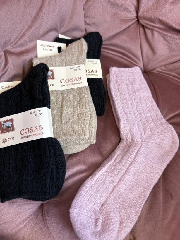 Kaszmirowe skarpetki