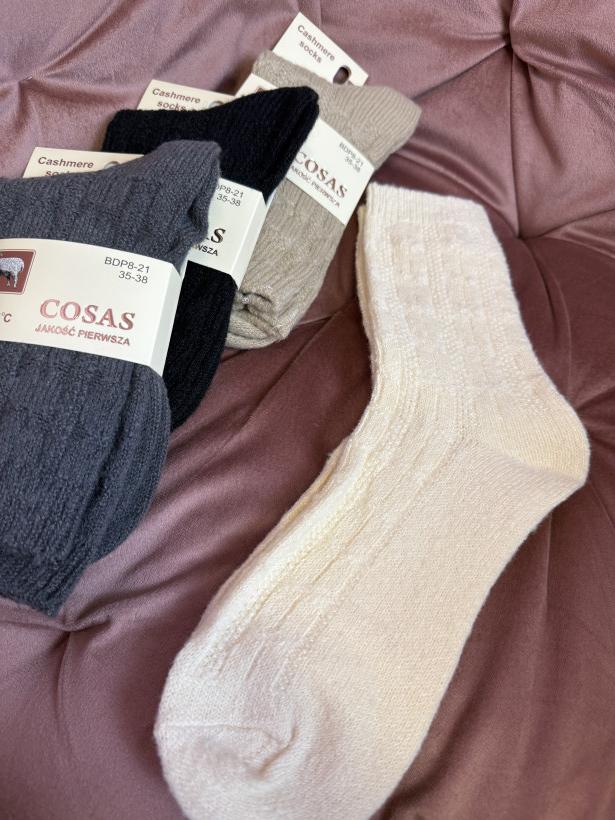 Kaszmirowe skarpetki 