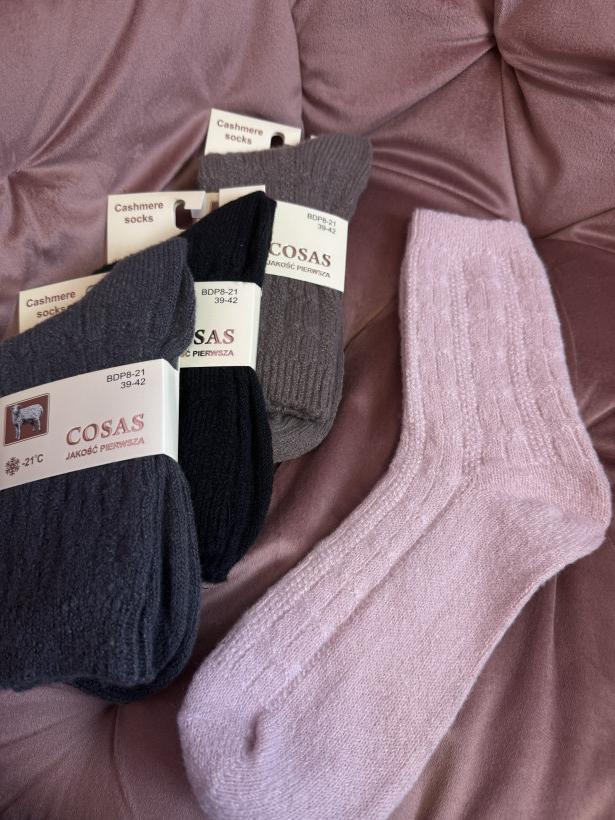 Kaszmirowe skarpetki 