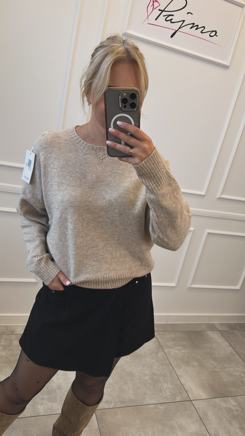 Sweter okrągły dekolt 13709