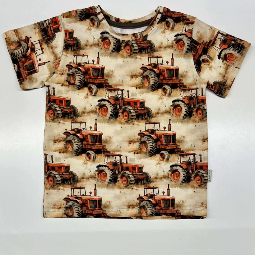 Chrisma Koszulka Dziecięca Traktor – Bluzka Chłopięca na Co Dzień