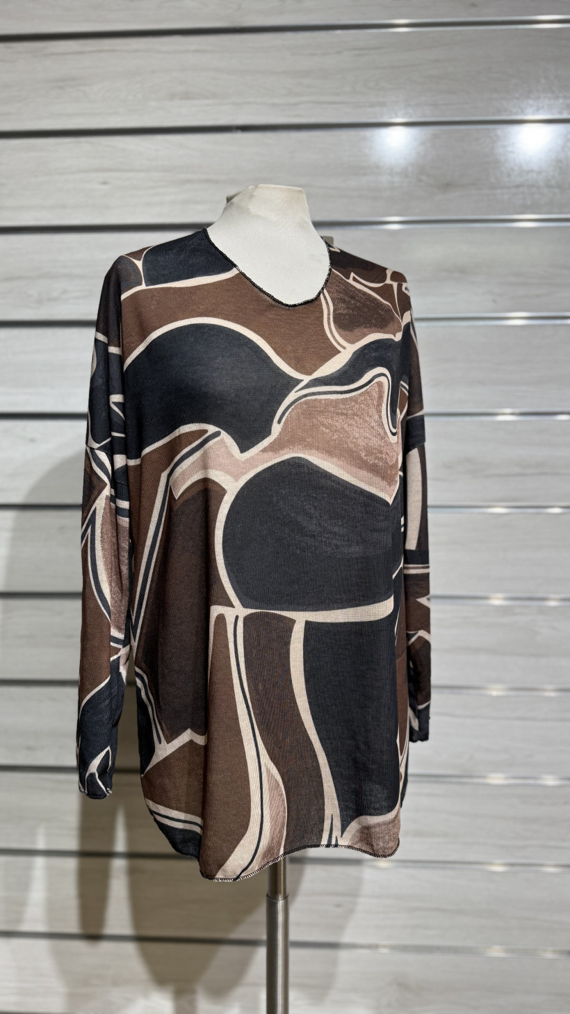 TUNICA ESTAMPA ABSTRATA