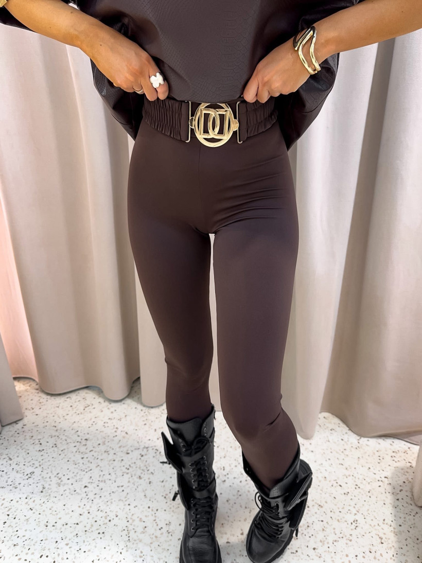 Legginsy La Monne Beyonce licra-czekolada