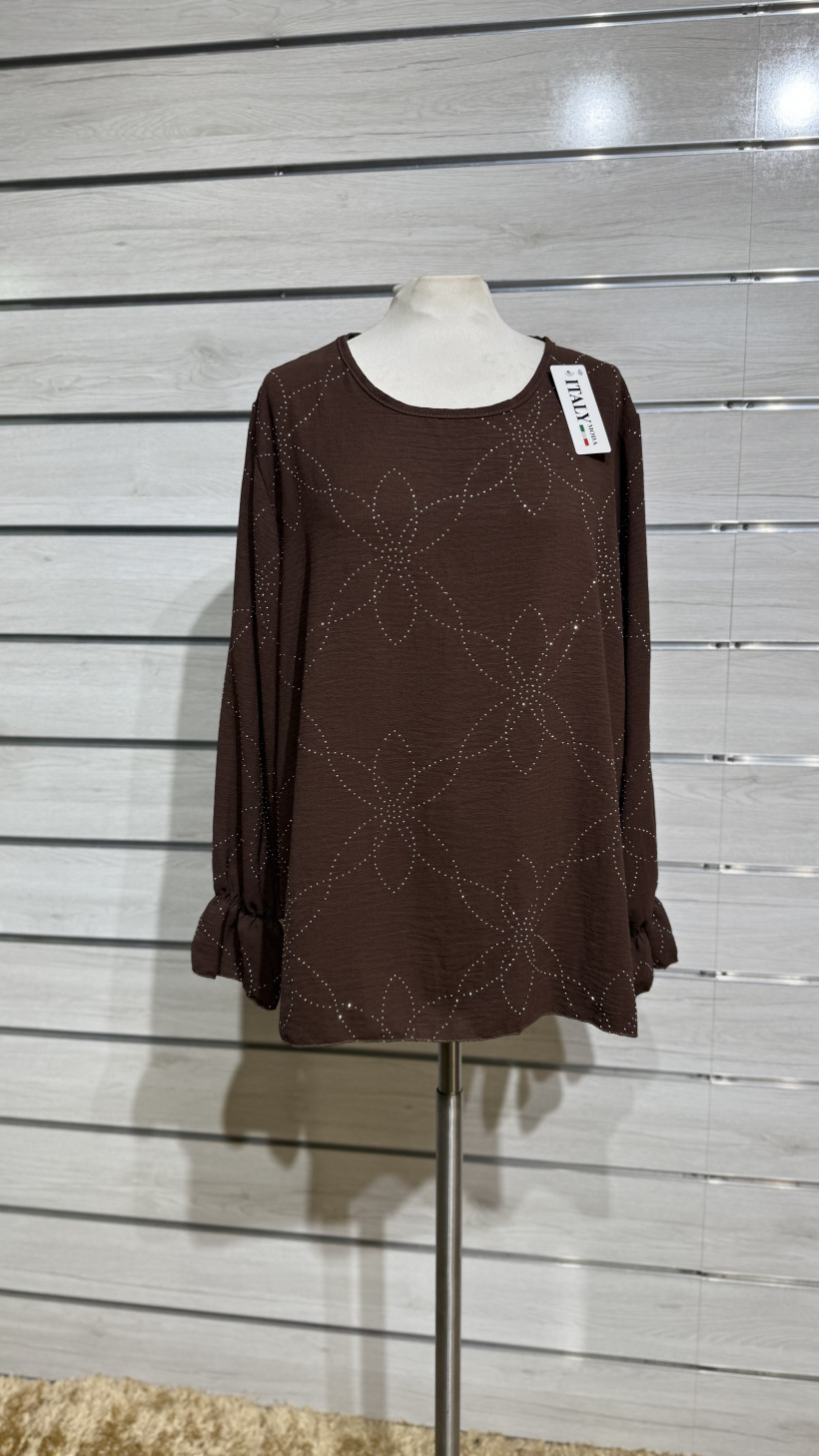 TUNICA APLIQUES DE FLORES