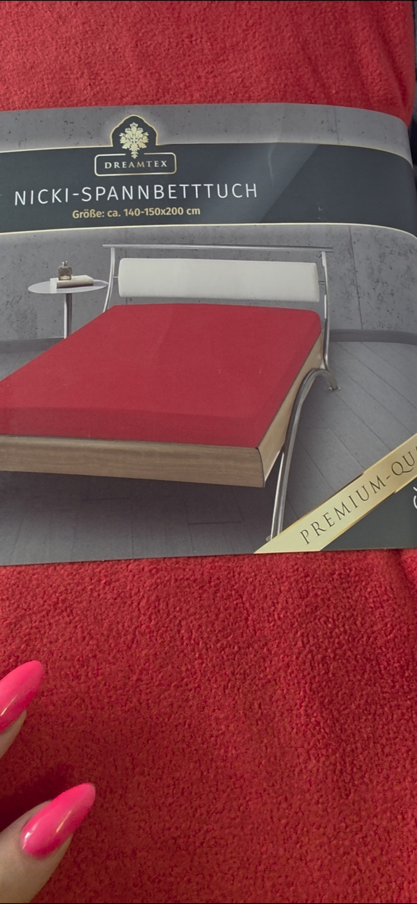 Prześcieradło 140-160x200 pokar czerwone