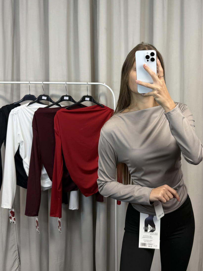 Bluzka elegancka marszczona 