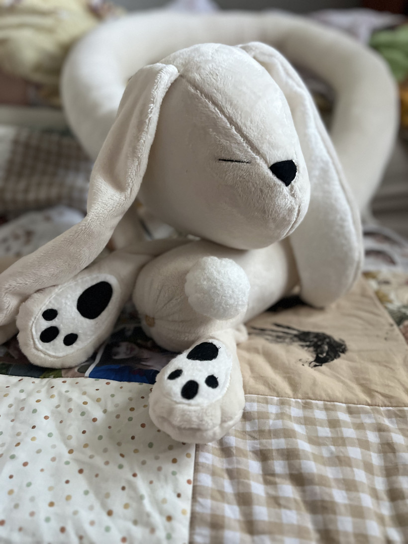 Ochraniacz do łóżeczka króliczek krem 