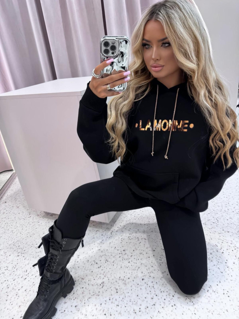 Bluza z kapturem Czarna LaMonne