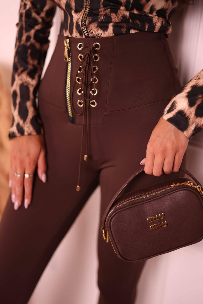 Legginsy czekolada Ladiva