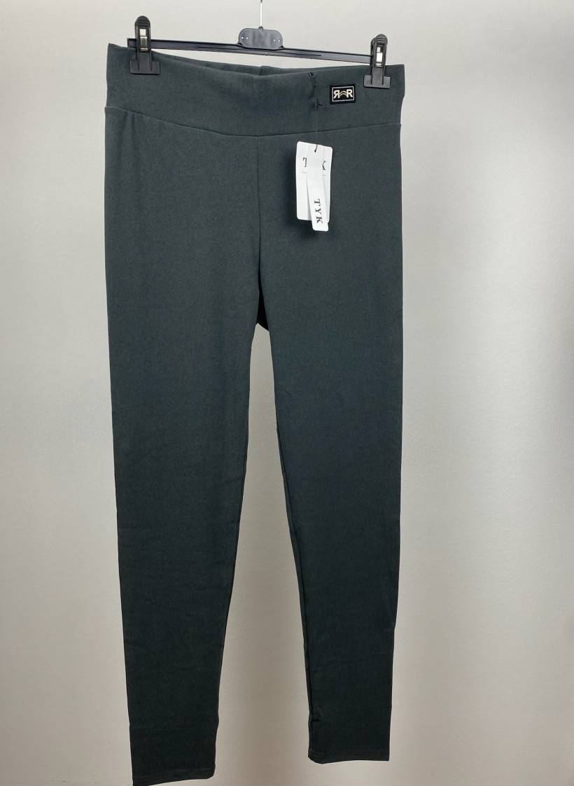 Leginsy z szerokim pasem - tyk - rozm. 4xl / 5 xl - 7404 - grafit
