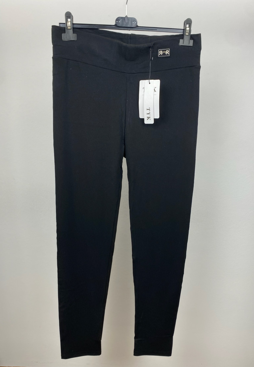 Leginsy z szerokim pasem - tyk - rozm. 5xl / 6xl // 6xl / 7 xl - 7404 - czarne