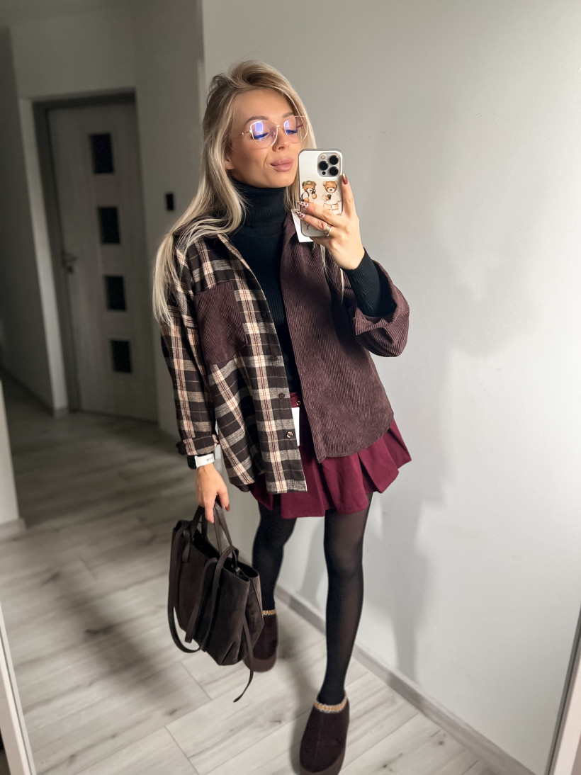 Koszula Sztruks kratka pół 