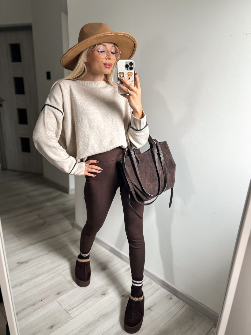 Leginsy prążek klasyk