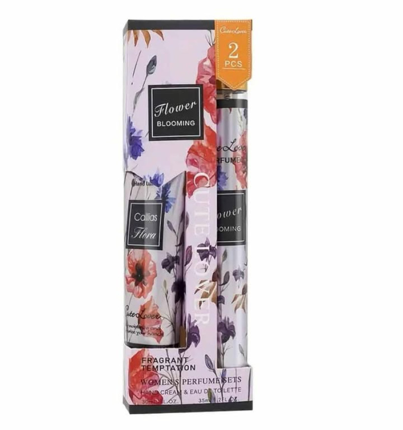 Cutelover zestaw perfumetka + krem do rąk flower blooming 