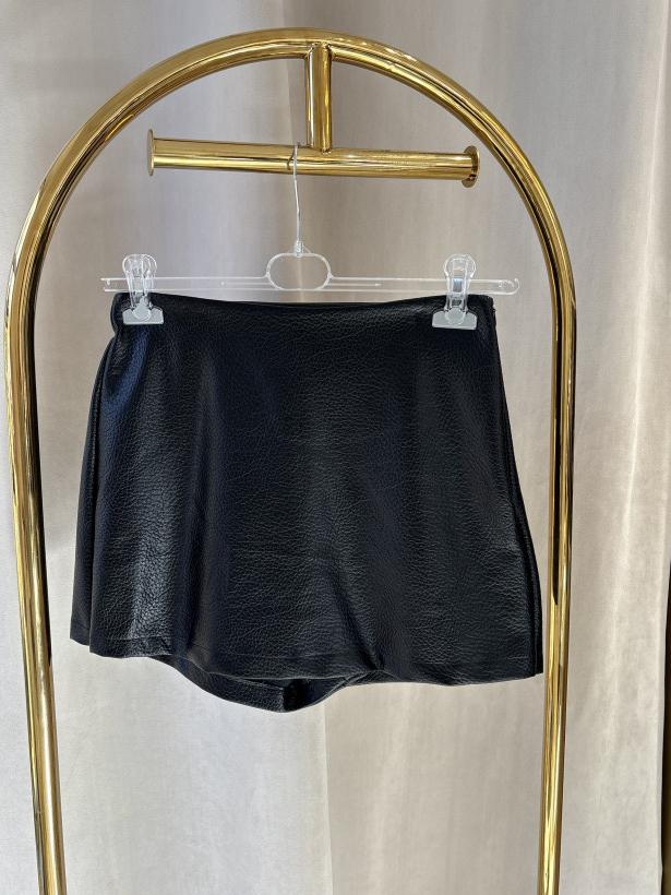 LA MILLA SPÓDNICOSPODENKI ECO SKÓRA CZARNE