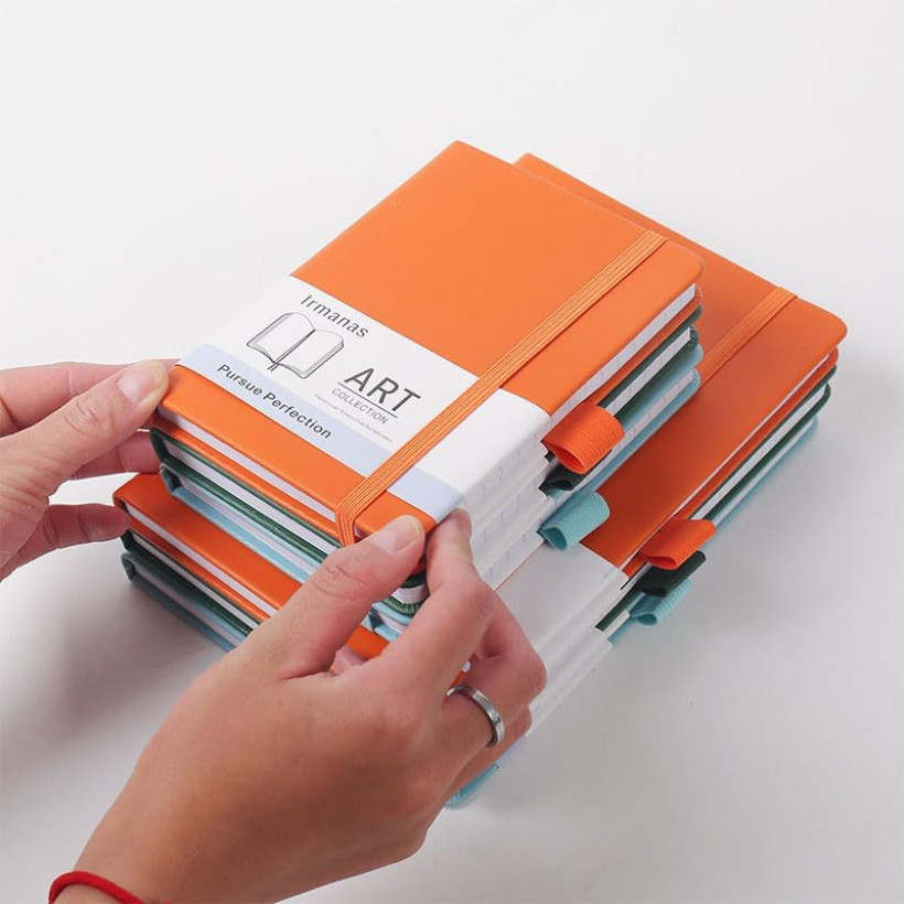 irmanas notes a6 w linie twarda oprawa pomarańczowy