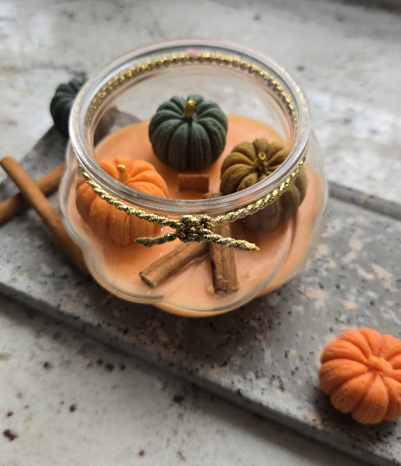 Świeczka sojowa jesienne dynie