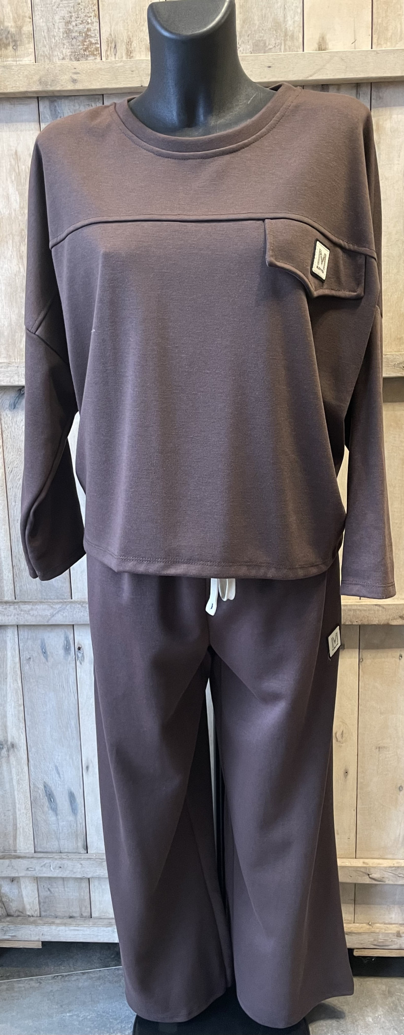 Sweat avec fausse poche moelleux du 36 au 46