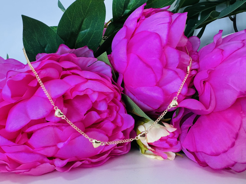 Łańcuszek serduszka 13706 AC