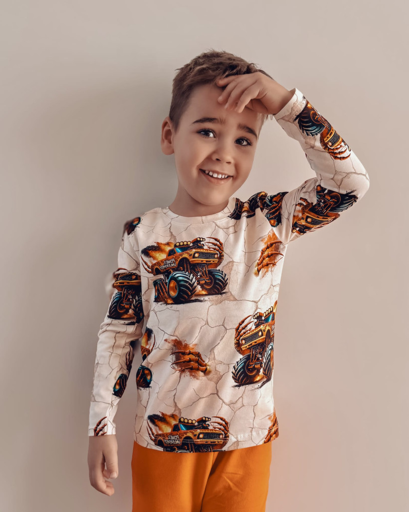 Bluzka Byobaby Monster Truck – Wygoda i Styl dla Małego Odkrywcy
