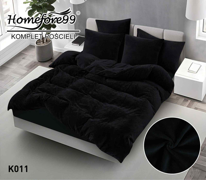 Komplet pościeli miś K011 czarna