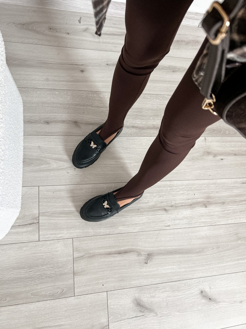 Leginsy lycra japonka czekolada