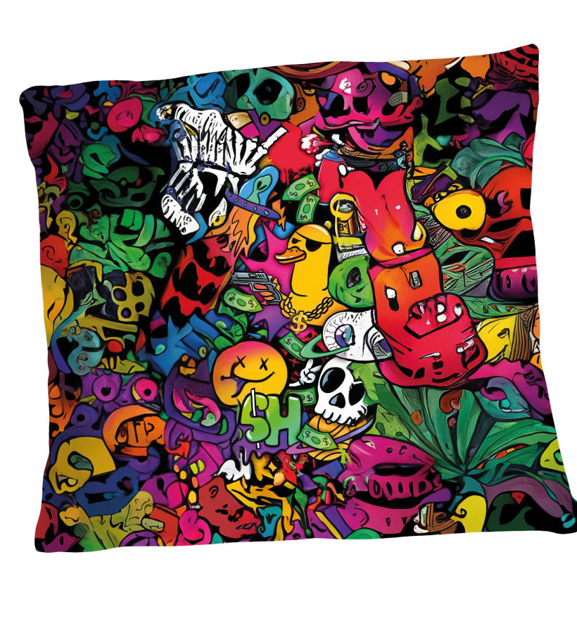 Poduszka 38x38 Graffitti