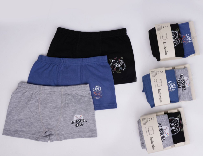 BOKSERKI 2-PAK Z NADRUKIEM (WZÓR LOSOWY)