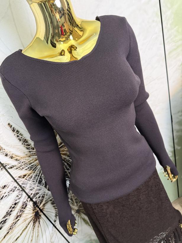 Bluzka wiskoza prążek premium Minouu 