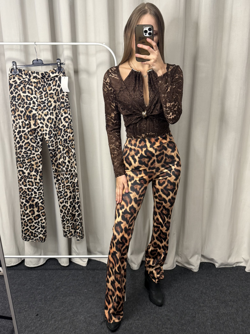 Spodnie wzór zwierzęcy 