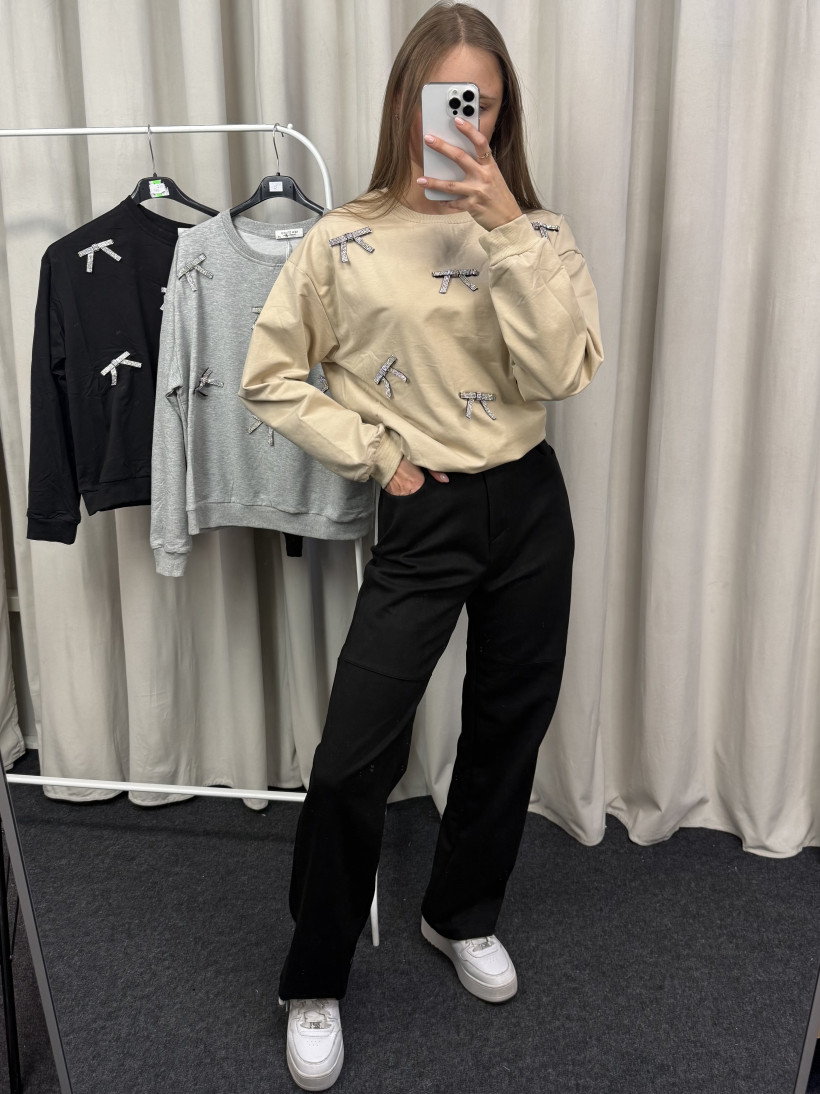 Bluza kokardki bawełniana