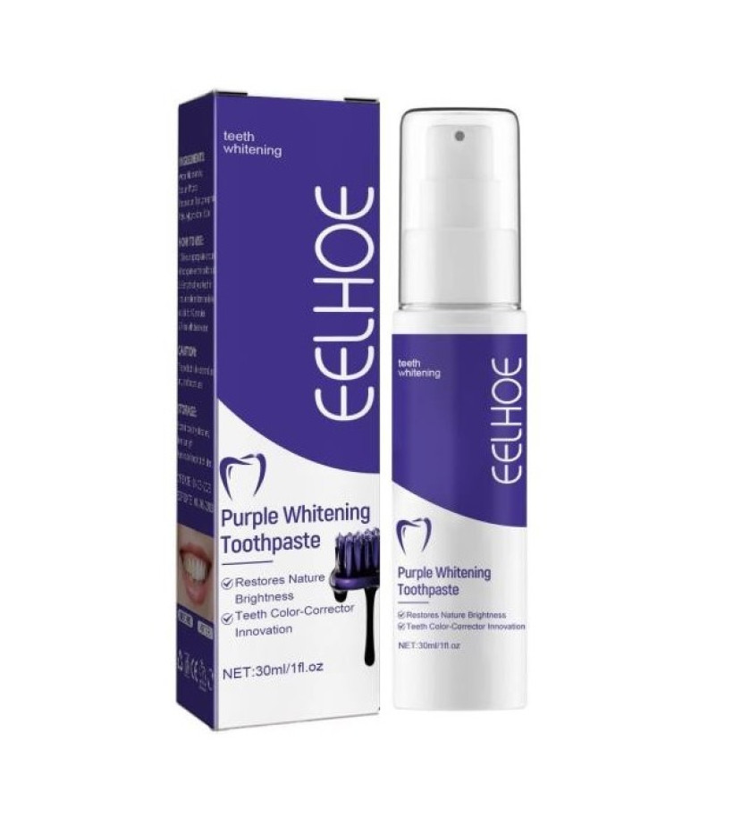 FIOLETOWA pasta do zębów - WYBIELAJĄCA