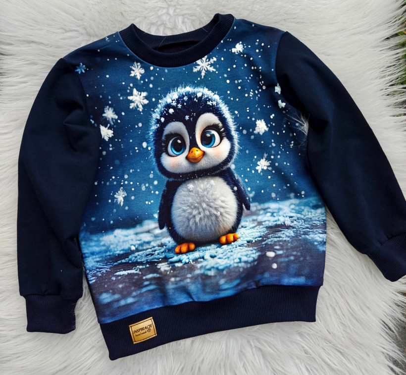 Bluza dziecięca z uroczym pingwinem Pracownia Inspiracje