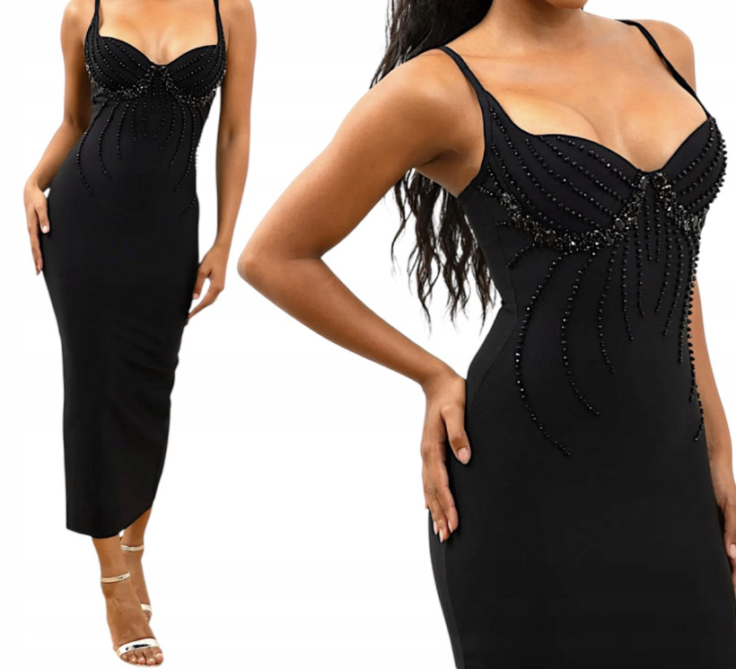 F&P SUKIENKA WYSZCZUPLAJĄCA CZARNE CYRKONIE