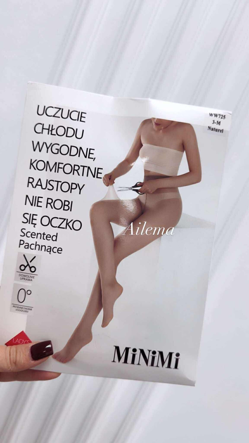 Komfortowe rajstopy WW725 pachnące odporne na oczka zaciągnięcia i uszkodzenia