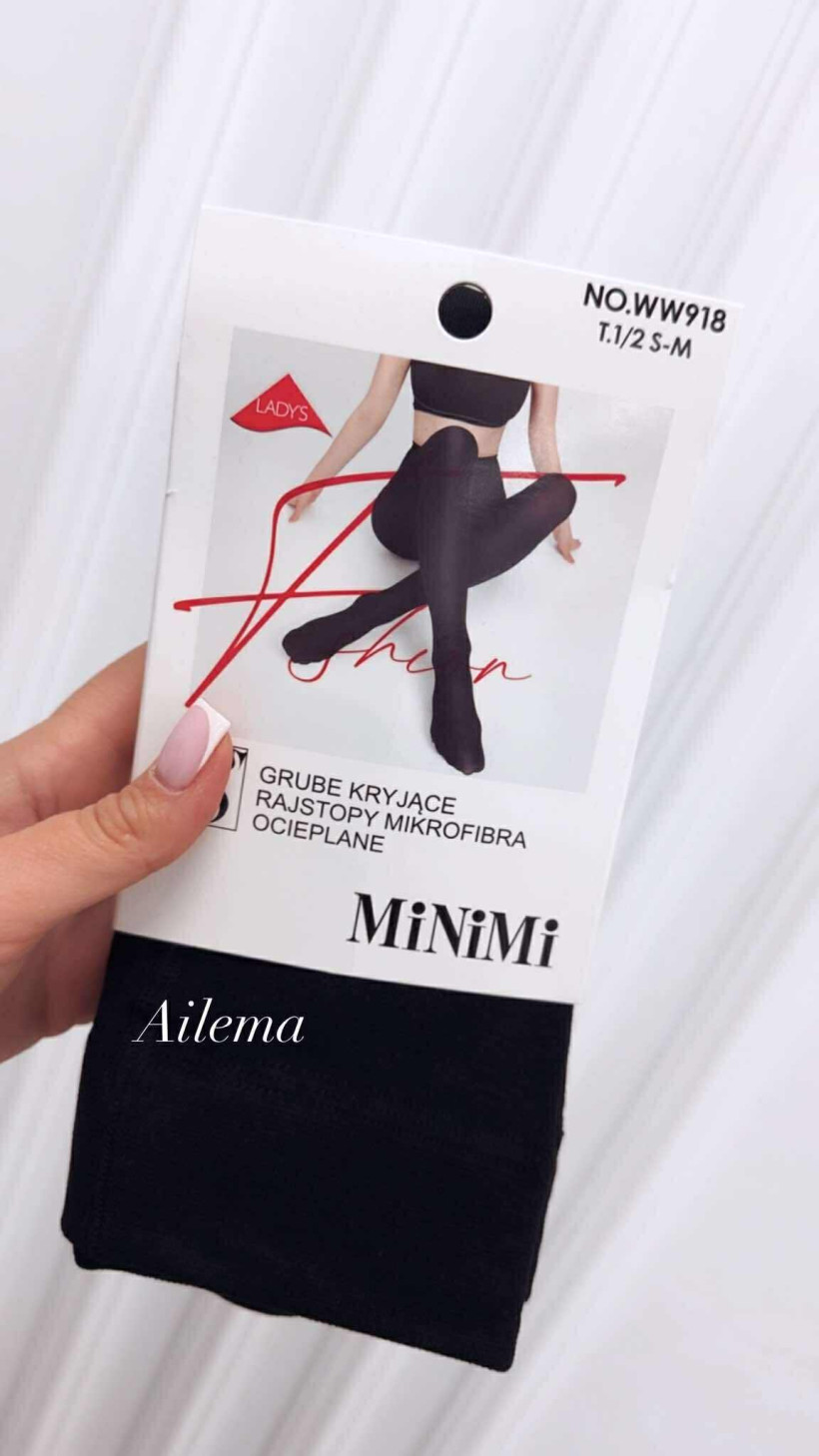 Rajstopy kryjące WW918 ocieplane z mikrofibry