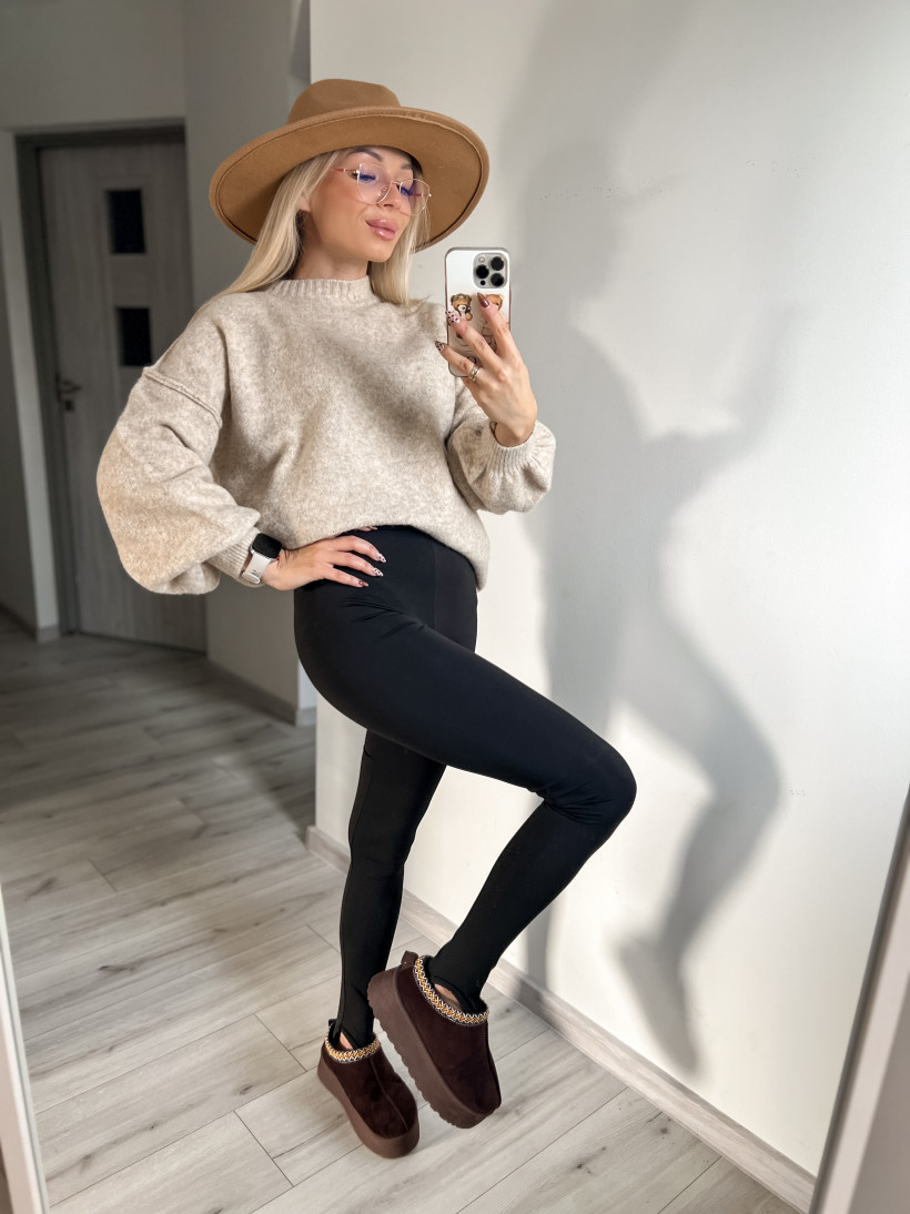 Leginsy Japonka CZARNE